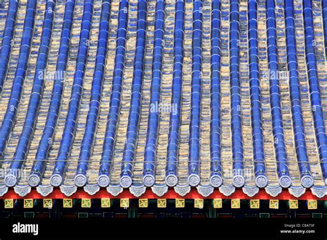 why are the roofs blue in china